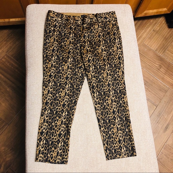The Limited Pants - NWT The Limited leopard animal print cropped pant